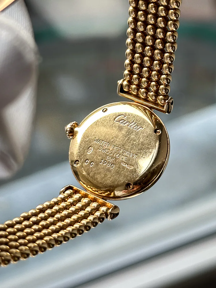 Cartier Colisee Yellow Gold Diamond Bezel